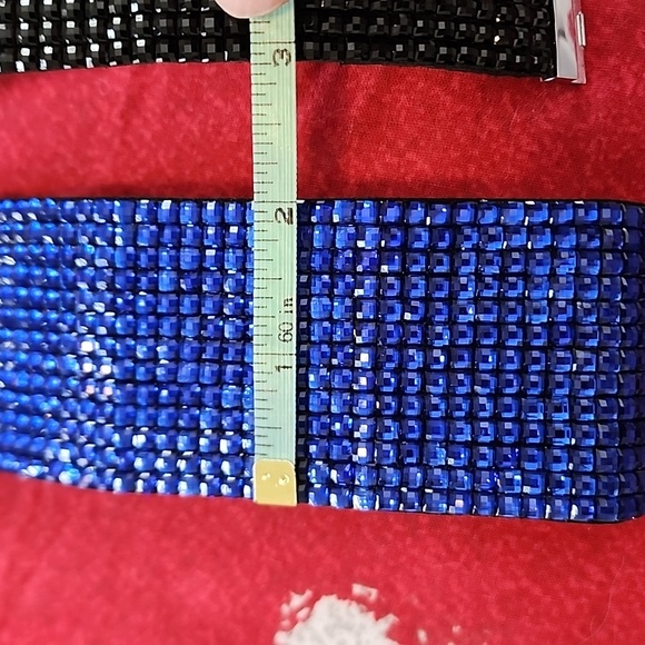 Bracelet Bundle - Set of 2 Rhinestone Bracelets with Magnetic Closure - 7" Wrist - Picture 7 of 7